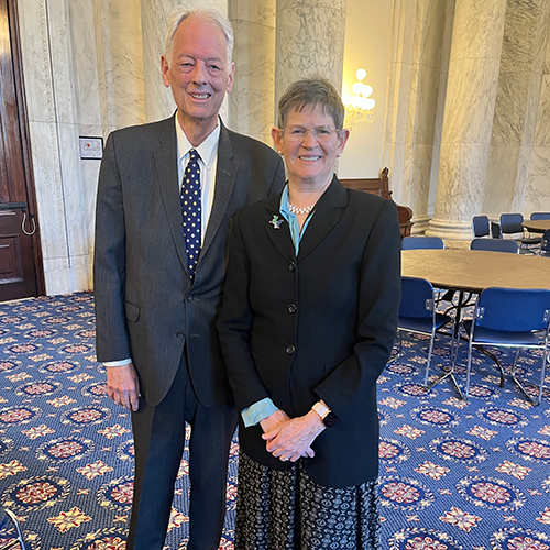 Margo Clayson and John Arensmeyer