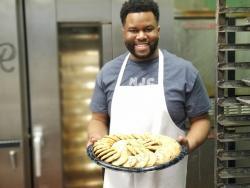 Johnathon Bush owner of Not Just Cookies Bakery Johnathon Bush owner of Not Just Cookies Bakery