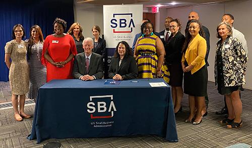 SBA partnership signing ceremony