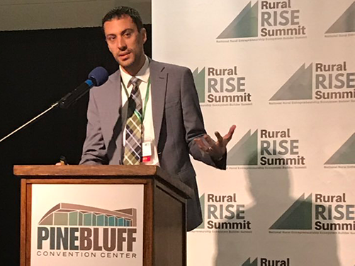 David Chase speaking at the RuralRISE 2019 Summit David Chase speaking at the RuralRISE 2019 Summit